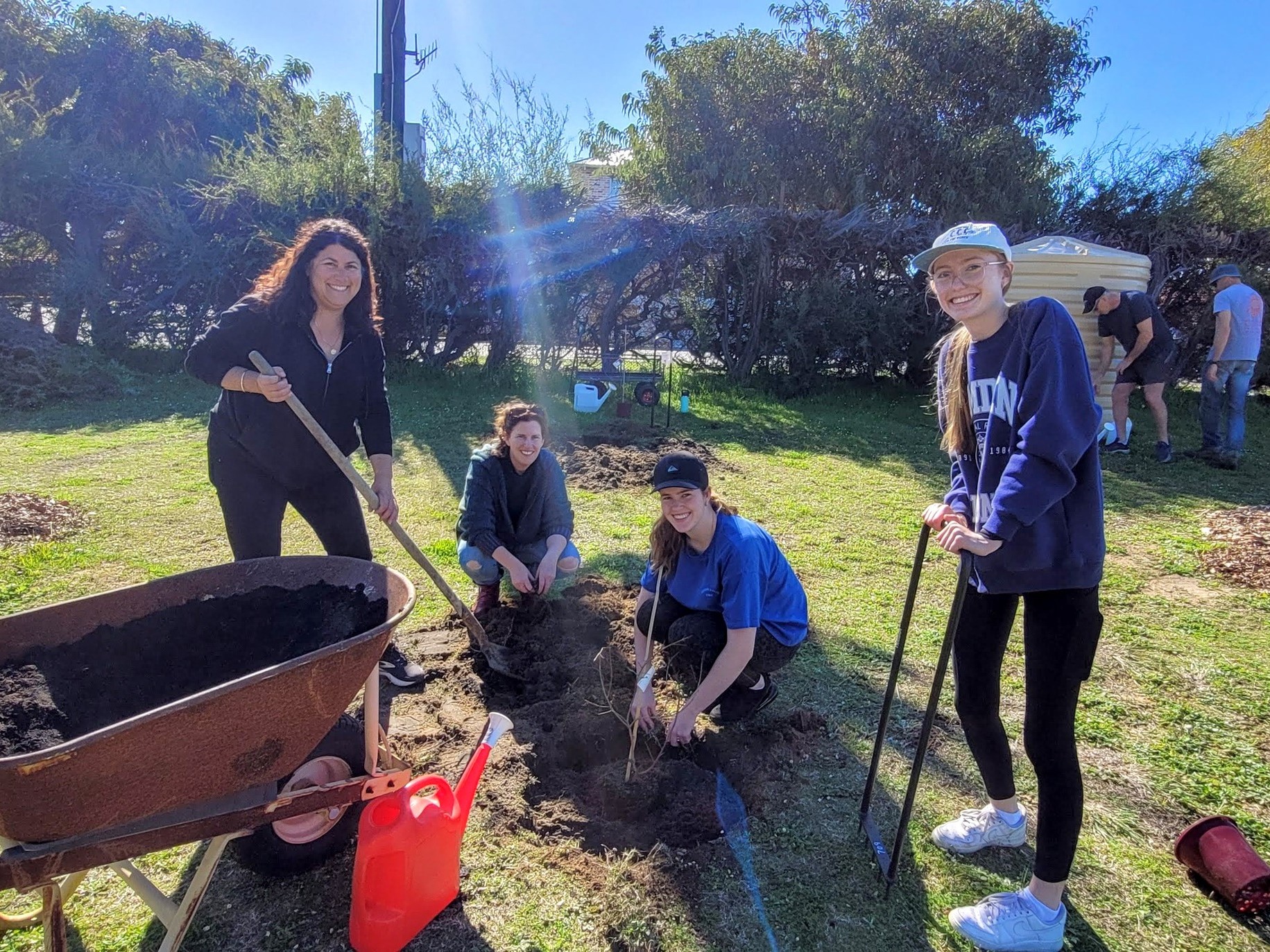 TTV food forest community planting day July 2023