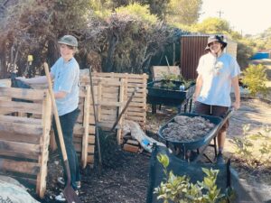 black cockatoo forest co-composting with biochar