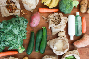 image of market produce and bulk food items